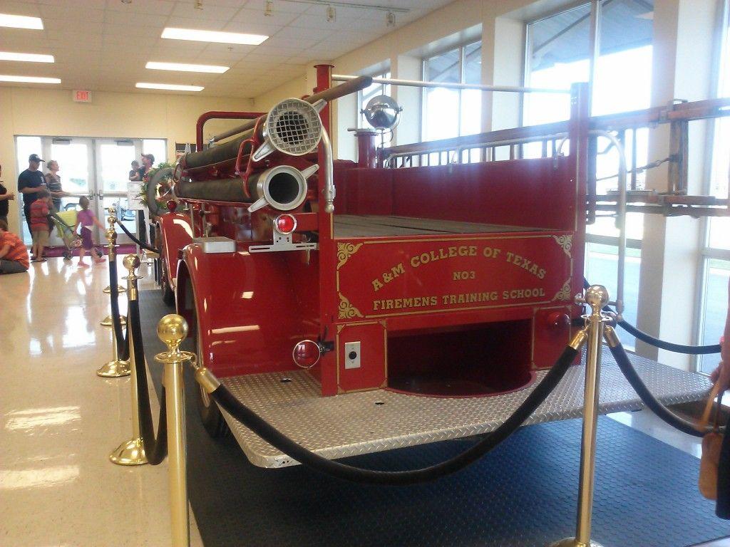 The Municipal Fire Training School displays one of its original fire trucks.
Photo by Erik Holland.