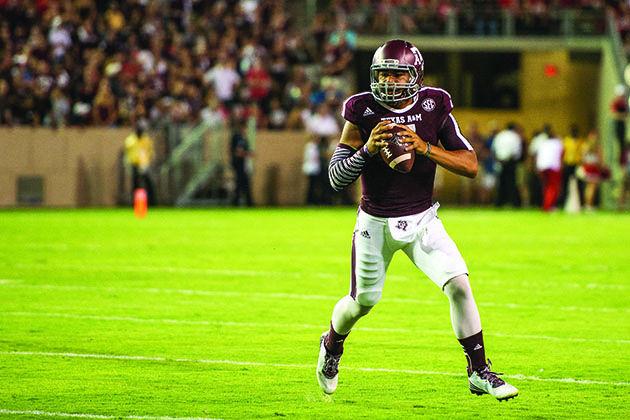Tanner Garza — THE BATTALION
Quarterback Kenny Hill needs 206 passing yards to reach 1,000 in his first three games.
