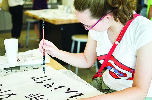 Calligraphy was one of the activities featured at “Taste of China.”
Nikita Redkar - THE BATTALION