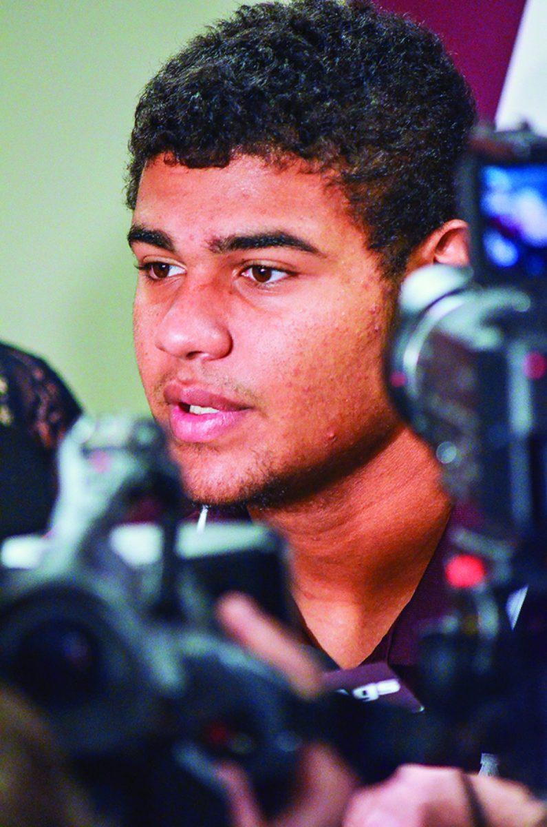 Jonathan Sheen — THE BATTALIONQuarterback Kenny Hill said the team has the right mindset heading into this week’s preparation for the Alabama game.