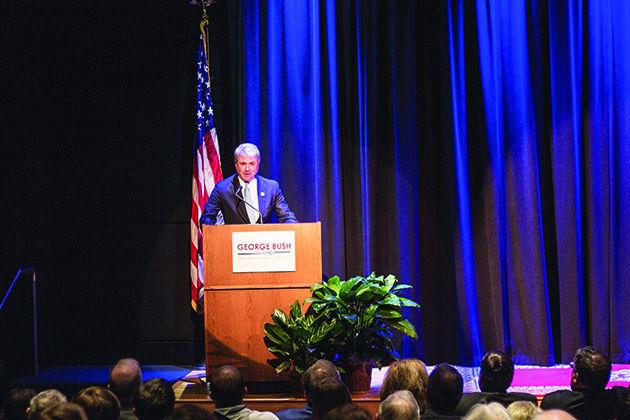 Shelby Knowles — THE BATTALION
Congressman Michael McCaul spoke Tuesday at the George Bush Presidential Library.