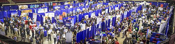 PROVIDED
A packed Reed Arena at the Fall 2014 Engineering Career Fair sets the tone for the upcoming spring fair. 