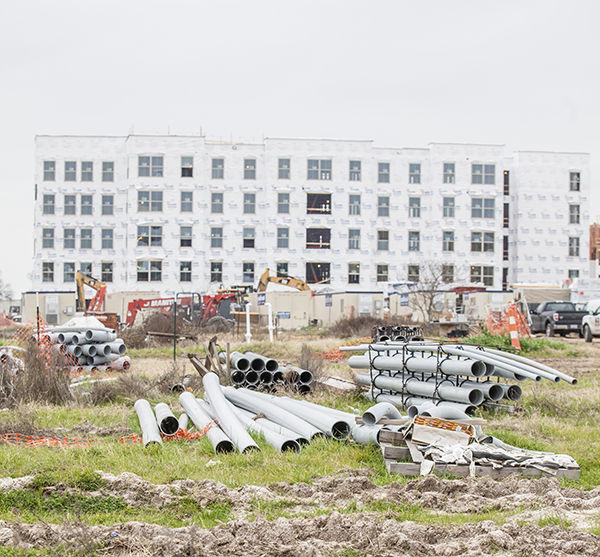 Photo By: Vanessa Pena
Construction for the 1,200-bed White Creek Apartments has begun.