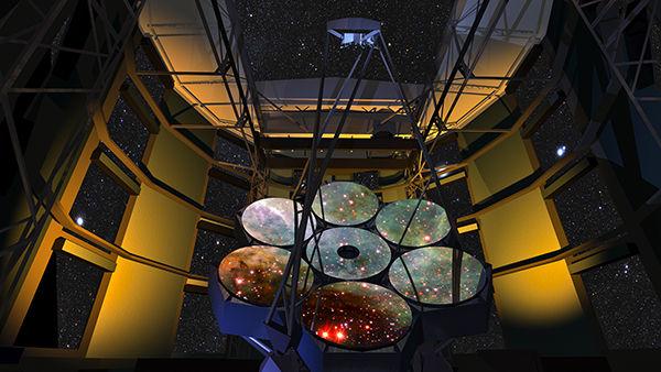 Courtesy of GMTO Corporation
The Giant Magellan Telescope will be 10 times stronger than the Hubble Space Telescope when it comes online in the 2020s.
 