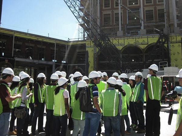 Provided
SEAoT chapter members visit a construction after attending a meeting with structural engineering professionals.
 