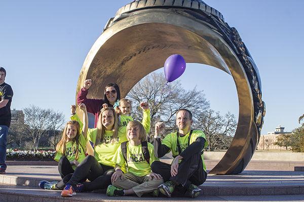 Tim Lai — THE BATTALION
Members of the Cobb family stop in College Station along their cross-country trek to raise awareness for pediatric cancer research in memory of their daughter.