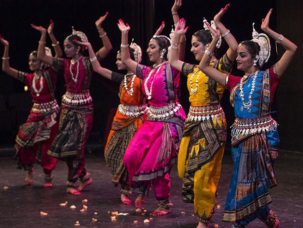Allison Bradshaw — THE BATTALION
Members of the Odissi Dance Show perform their classical form at Rudder Sunday.