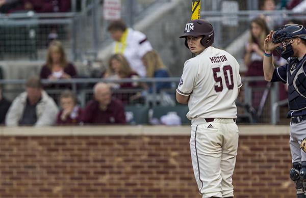 Hunter Melton is tied for the team lead with 18 RBIs entering Tuesdays game against UTSA. 