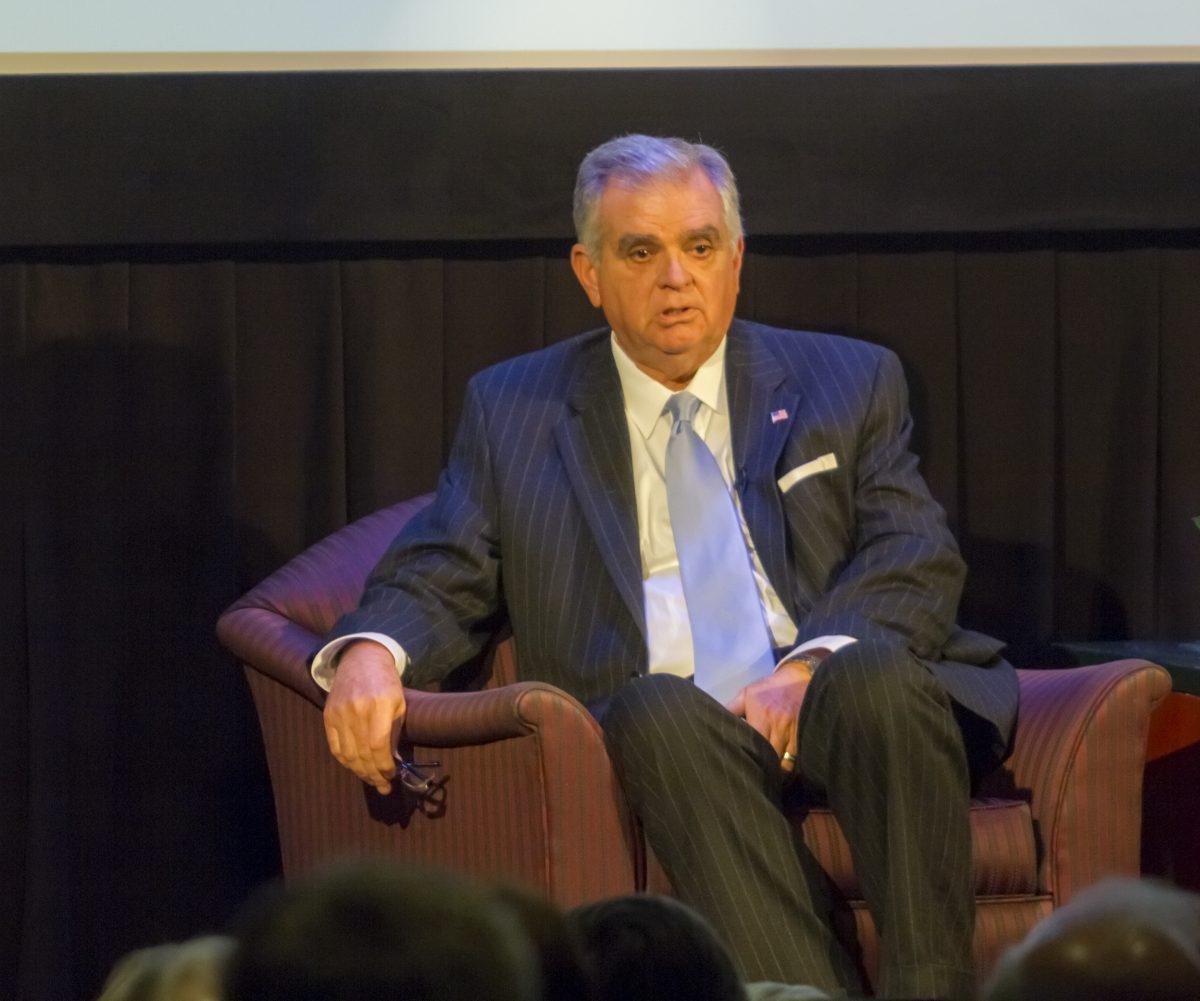 Former+U.S.+Secretary+of+Transportation+Ray+LaHood+gave+a+presentation+at+the+George+Bush+Presidential+Library+Wednesday+evening.%26%23160%3B