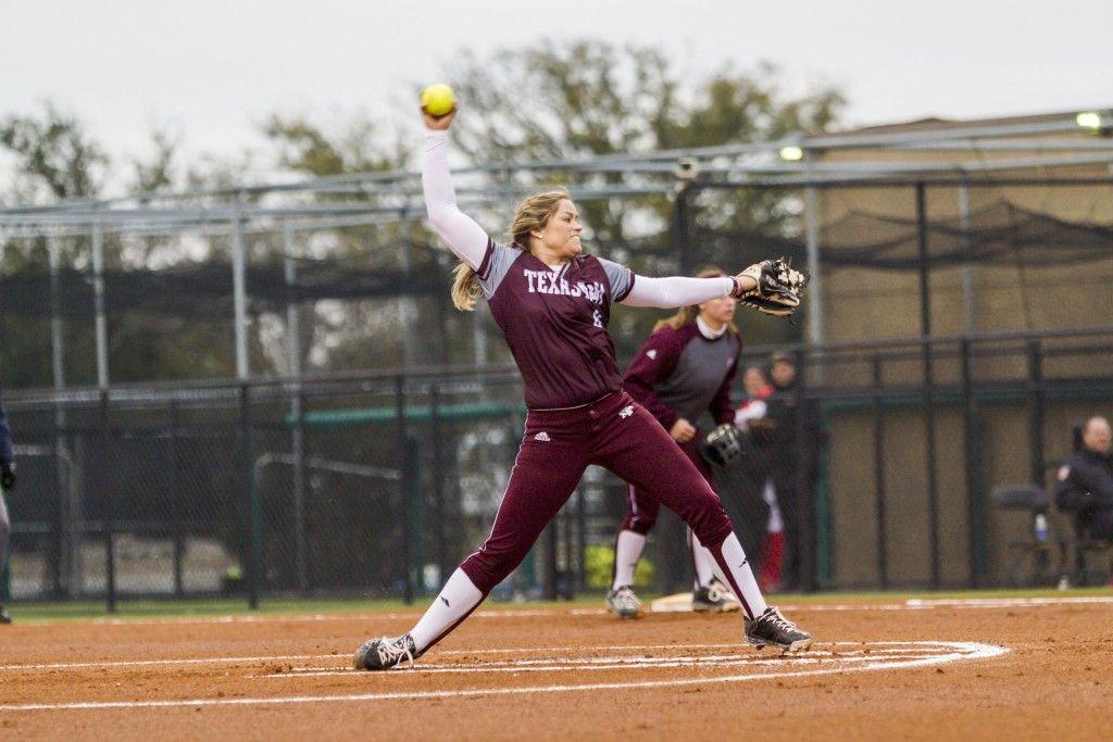 Lai — The BATTALION
Senior pitcher Rachel Fox leads the team in innings and strikeouts through 21 games
