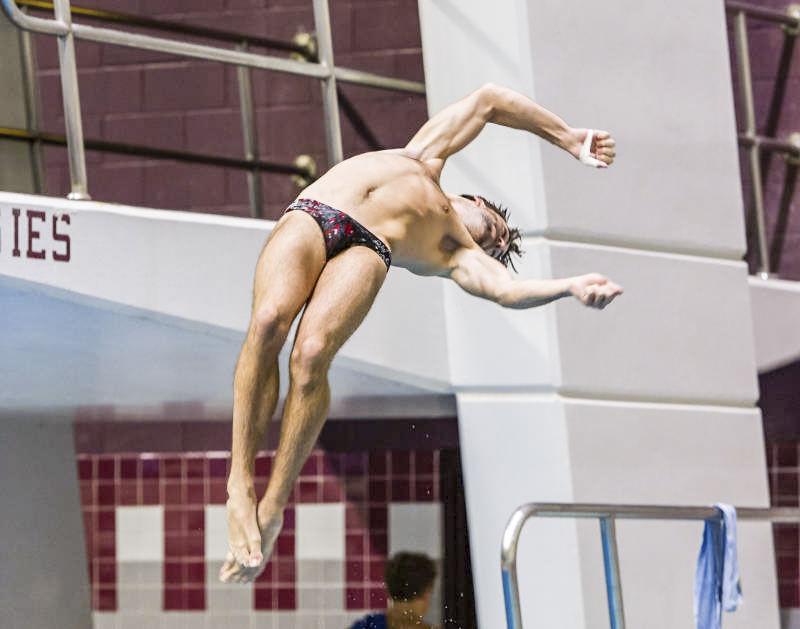Freshman Tyler Henschel competed in three diving events at the NCAA Championships which ended March 28. 