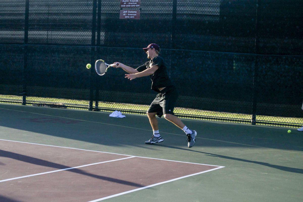 The Aggie men plowed through the Razorbacks and earned eight conference wins over the weekend.