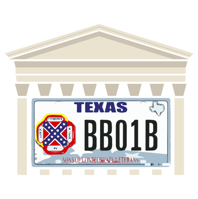 confederate flag license plate