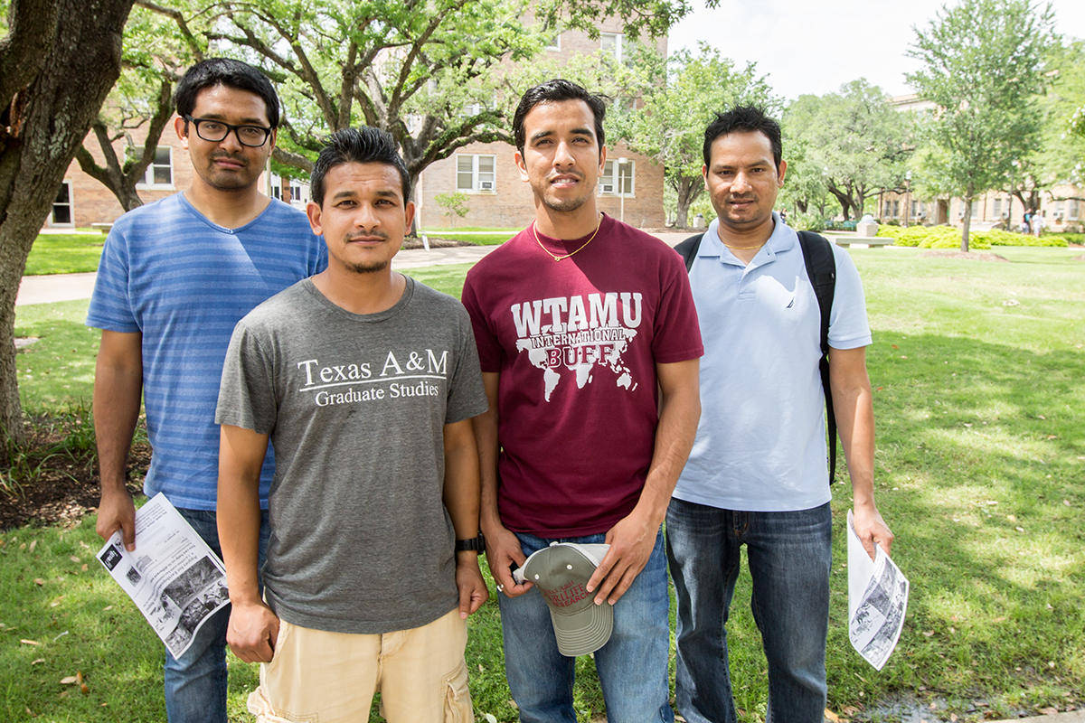 Nepalese students fundraising and raising awareness