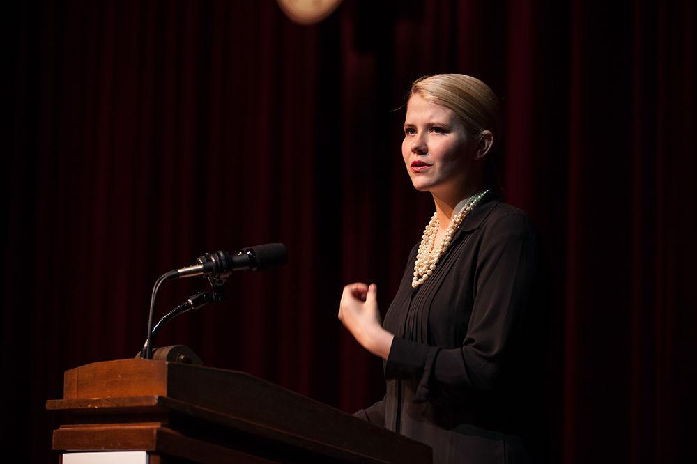 Elizabeth Smart shared her story of abduction and empowerment to students on campus Thursday. 