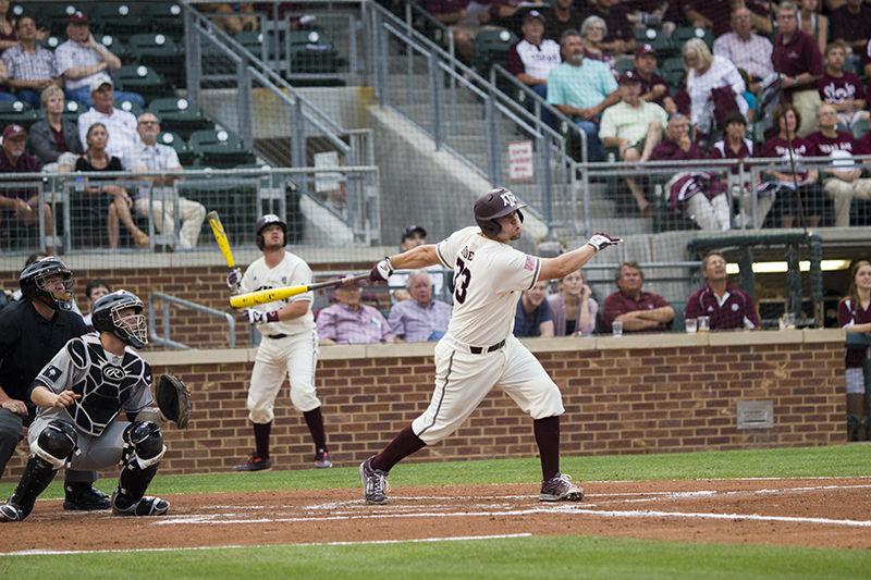 <p>Ronnie Gideon with a hit during an earlier season's game against South Carolina.</p>