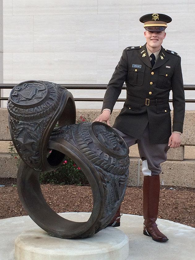 Senior Benjamin Graham, member of the Corps of Cadets, attended Ring Dance prior to boot theft.