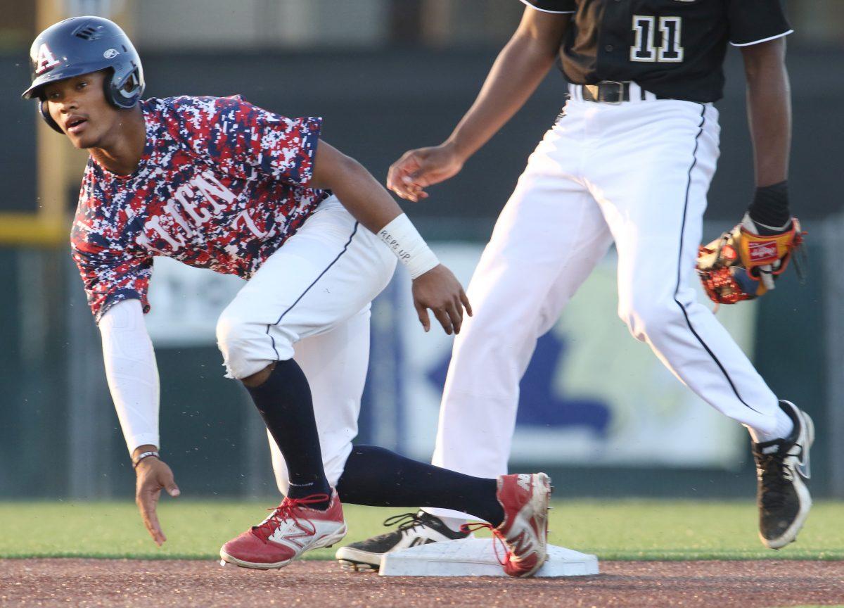 Kyler Murray, a two-sport star at Allen, Texas, and an incoming freshman quarterback on the Texas A&M football team, tweeted Wednesday that he was taking his name out of the MLB draft and was looking forward to playing both football and baseball for the Aggies. Here hes sliding into second after being forced out in a game against Plano East on May 1. 