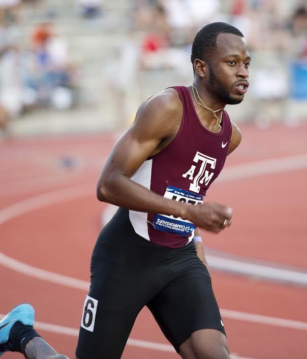 Deon Lendore competing at the NCAA West Preliminary rounds in Austin. 