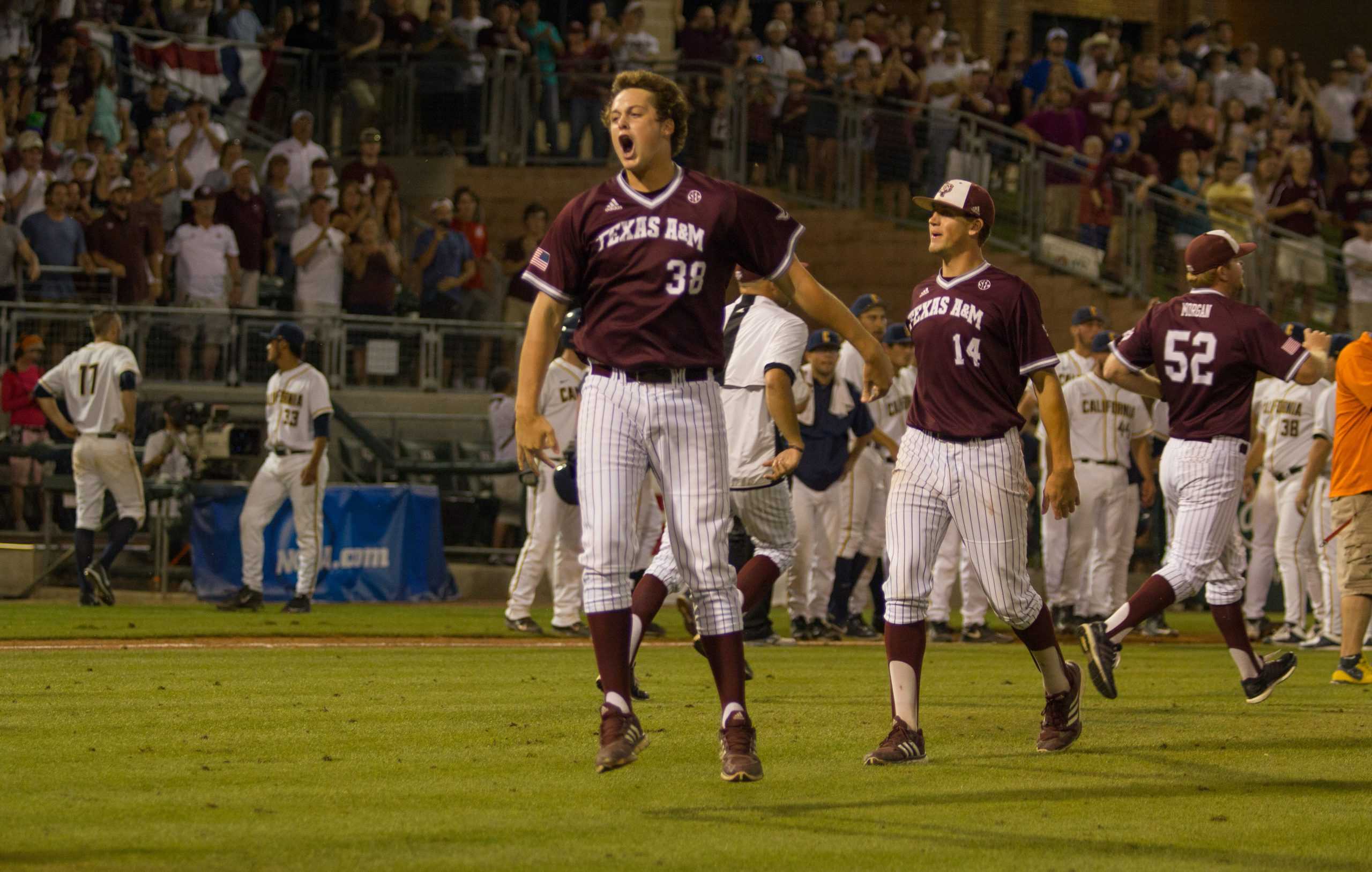 Aggies win rematch against Cal, winner takes all Monday night