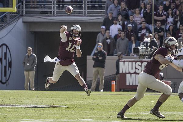 Kyle Allen will face his second SEC opponent Saturday after throwing four touchdowns against Auburn.File photo