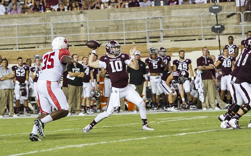 Kyle Allen dropping back to pass against Lamar.&#160;