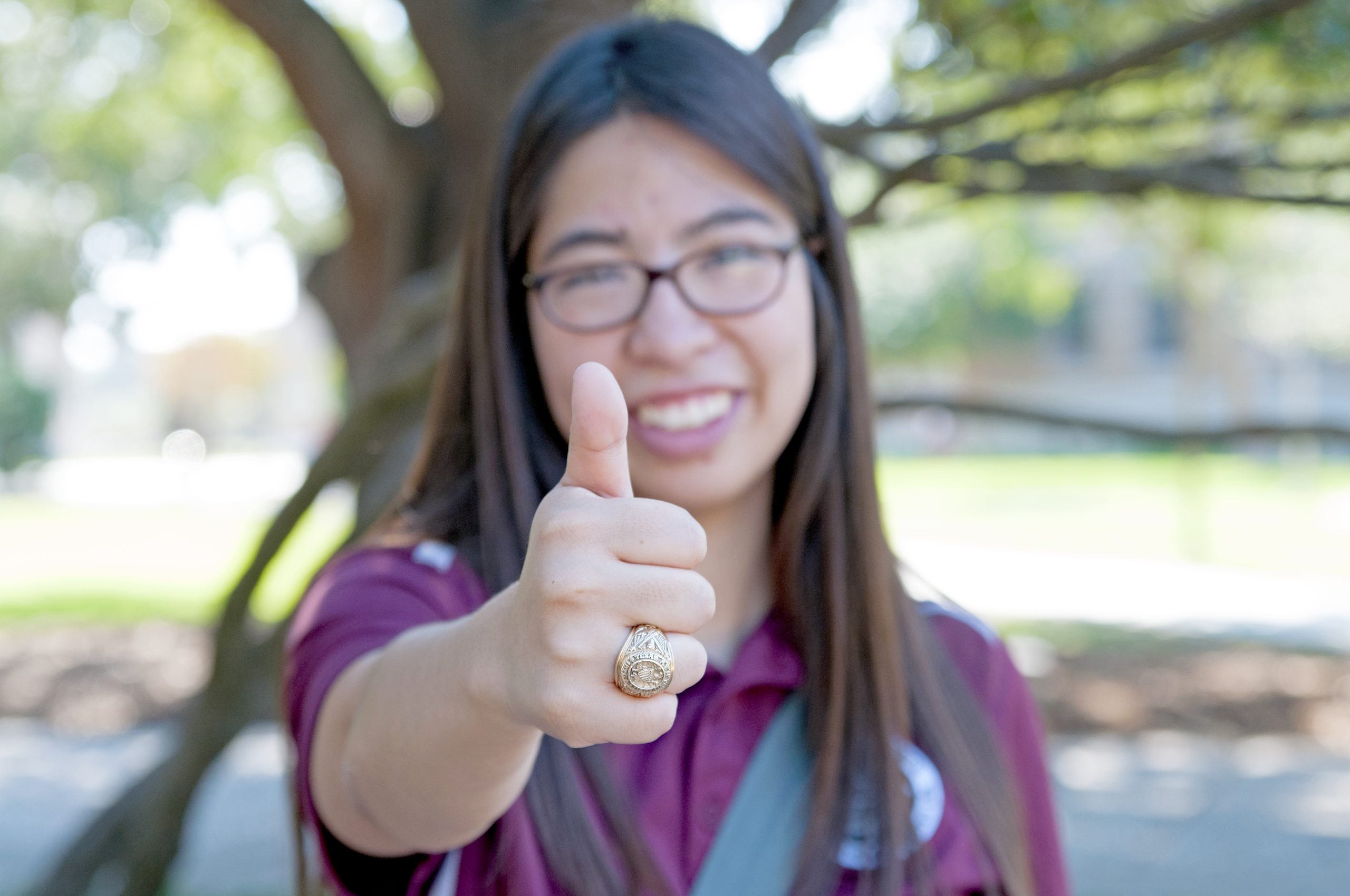 Patricia Suzuki - Men's Aggie Ring