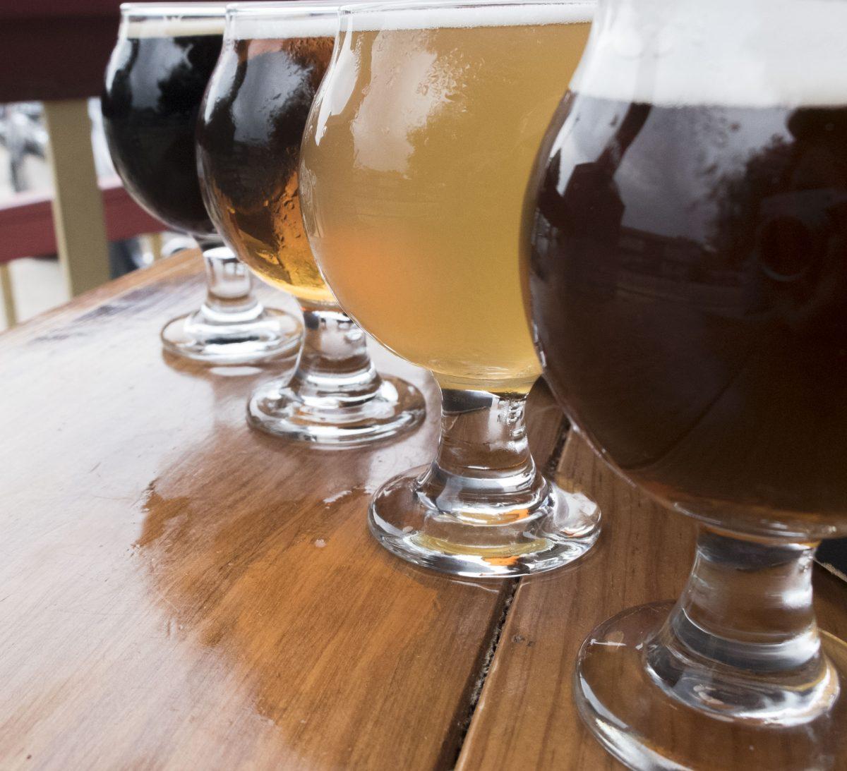 At Blackwater Draw customers can order a beer flight where they can try four different kinds of beers, such as IPAs or porters. 