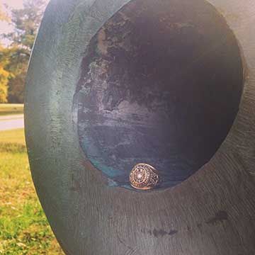 The first one is in a canon at the Yorktown Battlefield in Yorktown, Virginia.  This canon was used in the American Revolution.