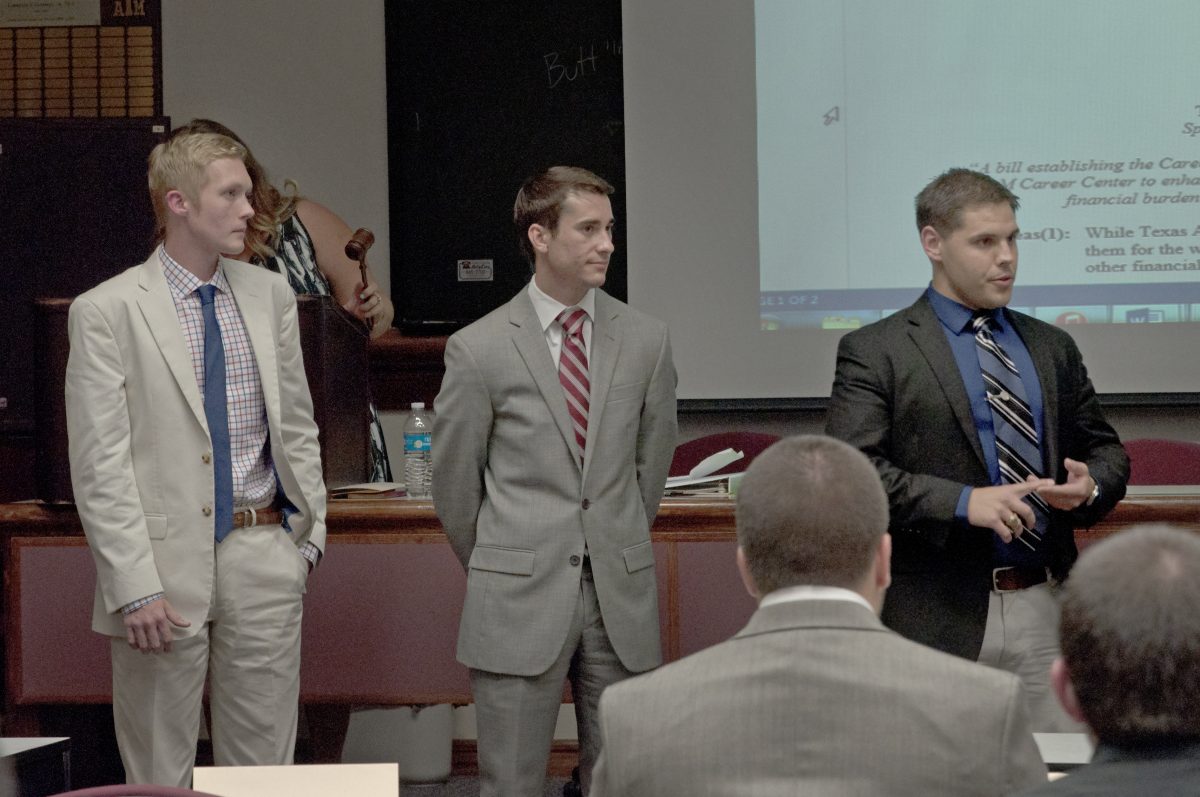 TAMU Career Closet Presentation at SGA