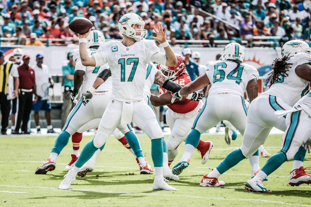 Ryan Tannehill starts for the Miami Dolphins after playing quarterback at Texas A&M