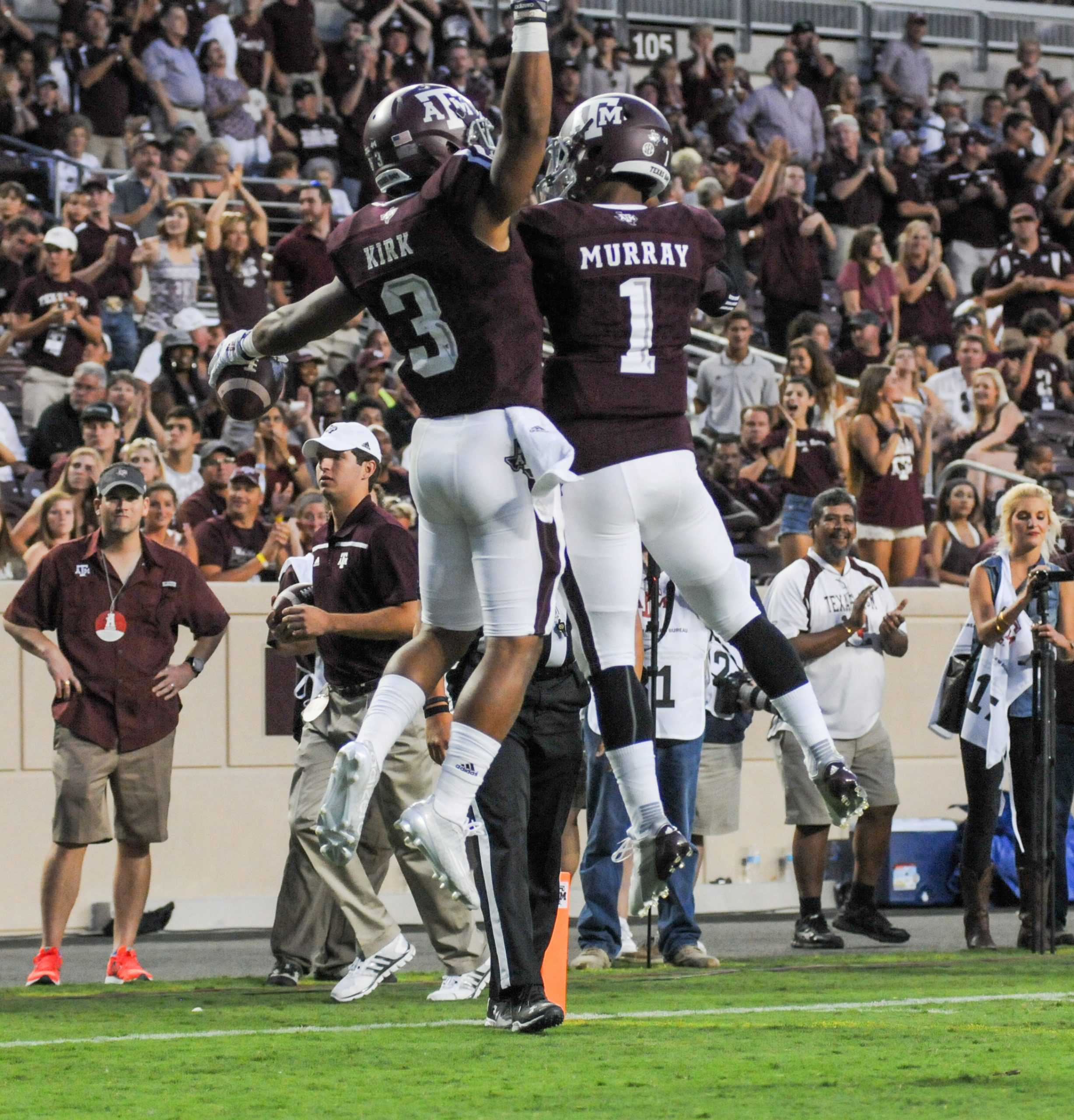 Explosive first half guides A&M to 56-23 win over Ball State