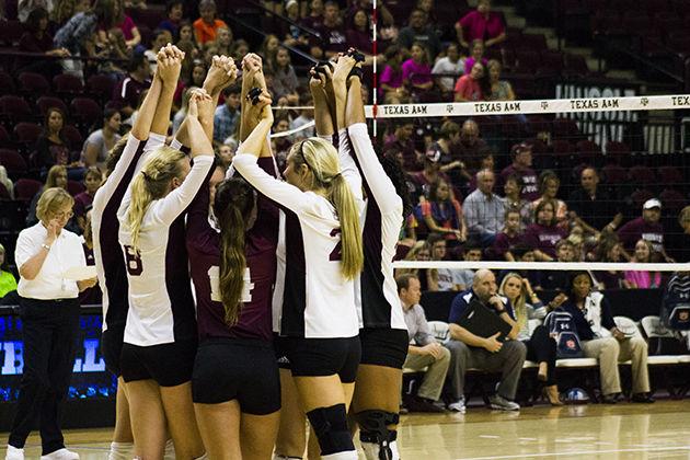A&M volleyball defeated Auburn for the third straight time Wednesday on the road. 