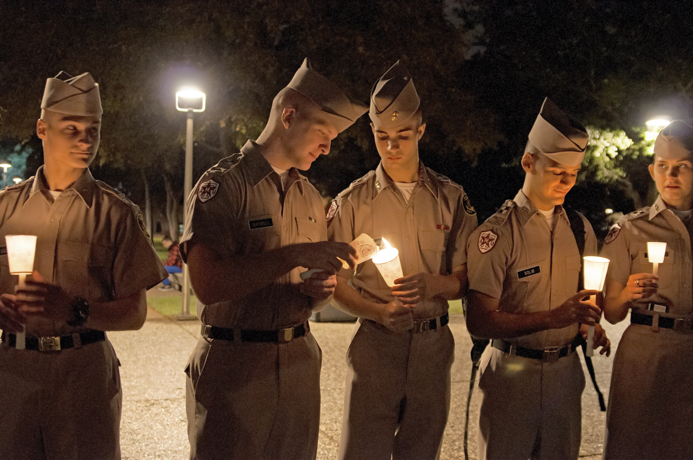 Texas A&M vigil for Paris