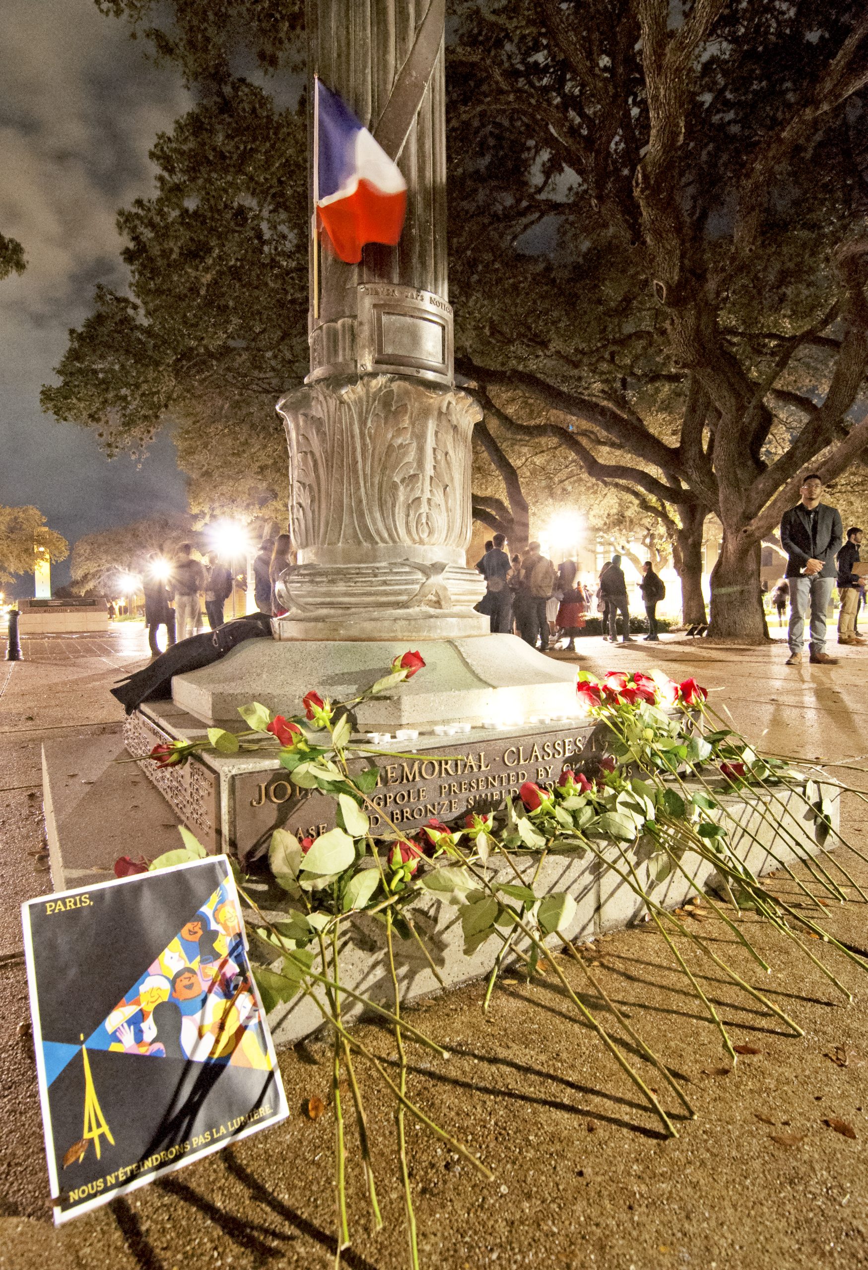 Texas A&M vigil for Paris