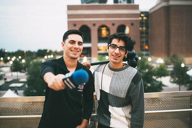 Tony and Andy Mendoza started a YouTube channel called ”Students’ Perspective” eight months ago to capture campus life.