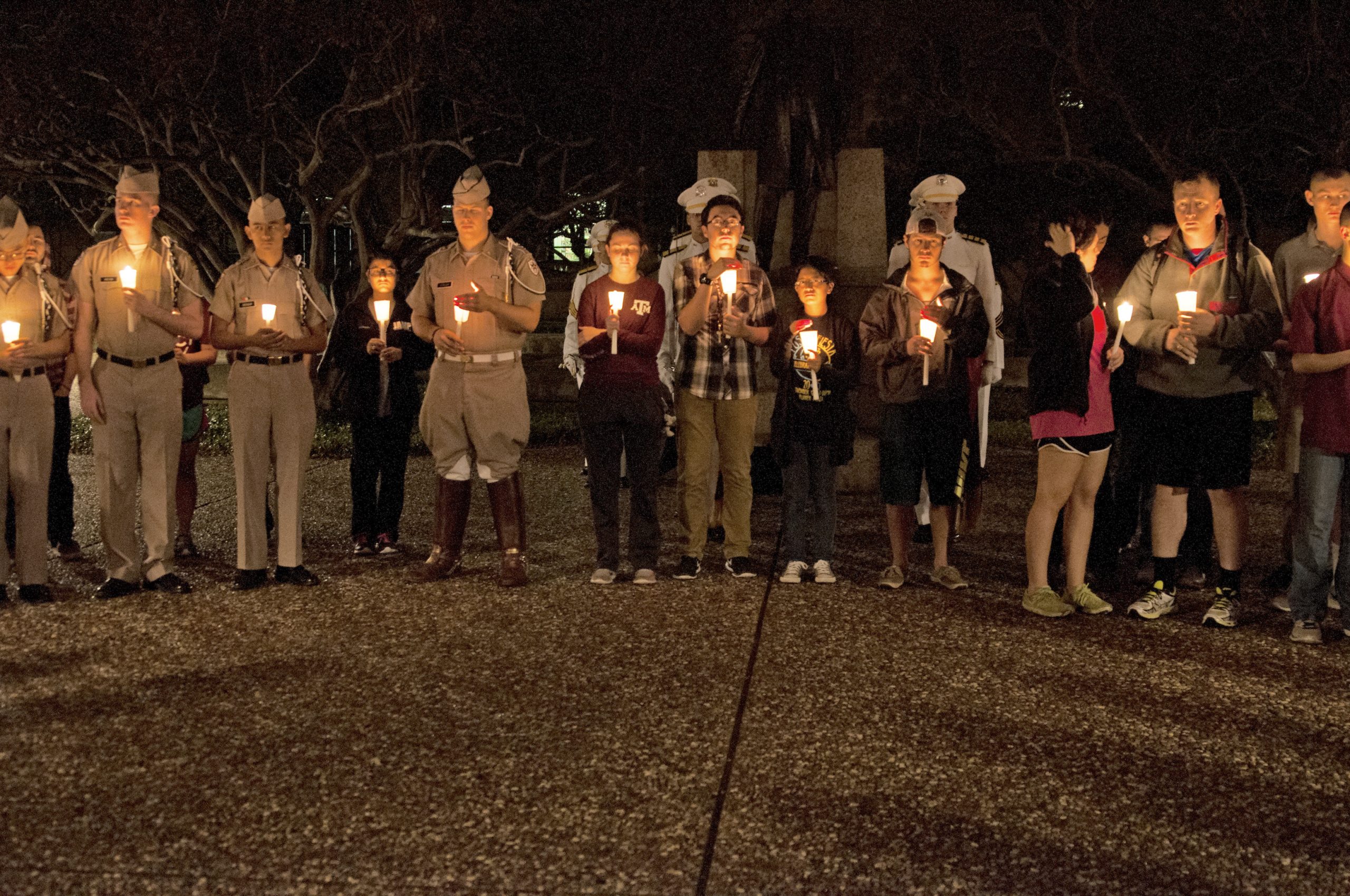 Texas A&M vigil for Paris