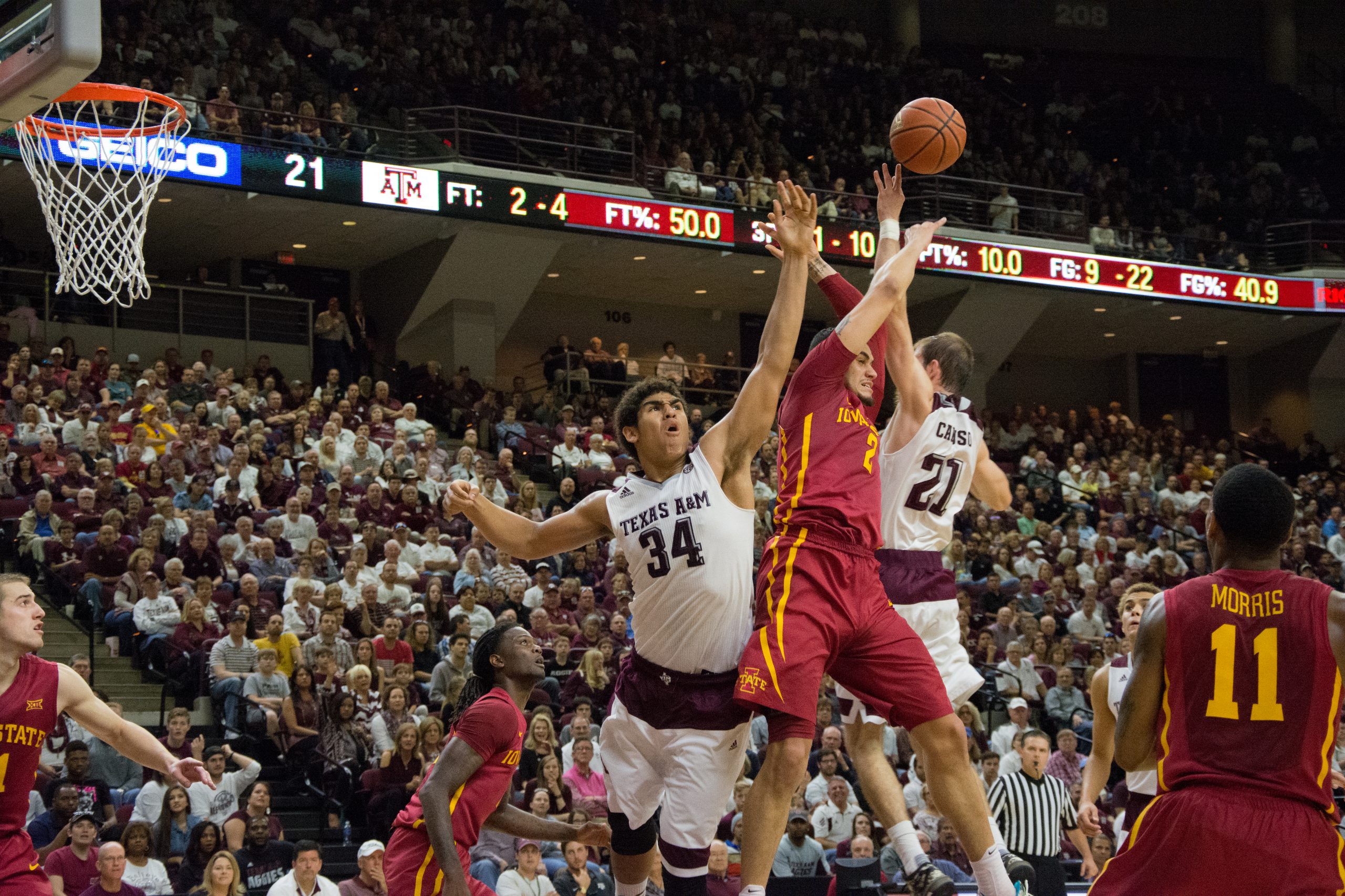 Mens+Basketball+vs.+Iowa+State