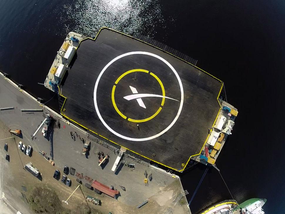 The drone ship that SpaceX hopes will one day serve as a moveable landing pad for their stage one rockets.