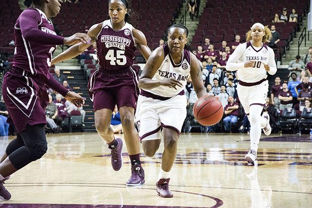 <p>Junior guard <strong>Shlonte Allen</strong> scored four points in the Aggies' victory against Ole Miss.</p>