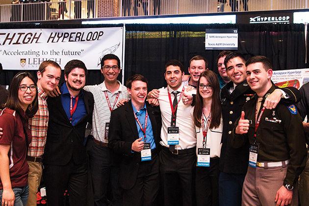Members of the TAMU Aerospace Hyperloop chosen for the Levitation subsystem award