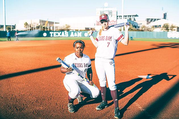 (Left) Breanna Dozier posted a .529 slugging percentage her junior year. Cali Lanphear has driven in 64 RBIs over the last two seasons.