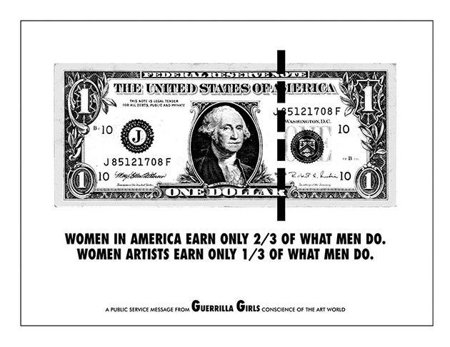Guerrilla+Girls%2C+an+anonymous+group+of+feminist+artists%2C+uses+images+and+ads+such+as+this+to+show+gender+inequalities.+An+exhibit+showing+works+of+the+Guerrilla+Girls+will+be+at+A%26amp%3BM+until+April+13.