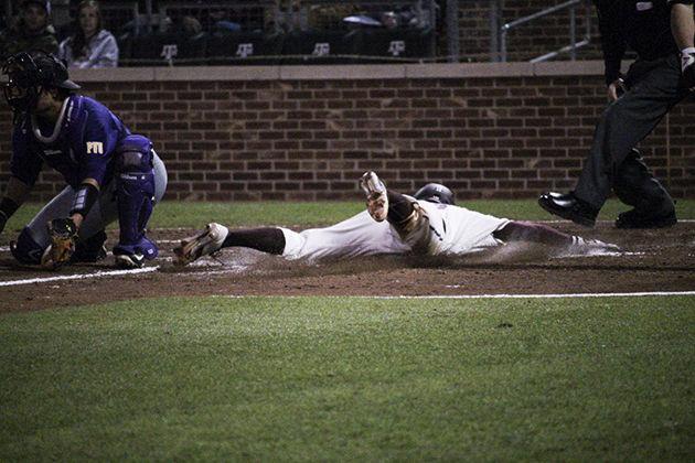 <p>Texas A&M plays Northwestern State tomorrow, 6:30 at Blue Bell Park</p>