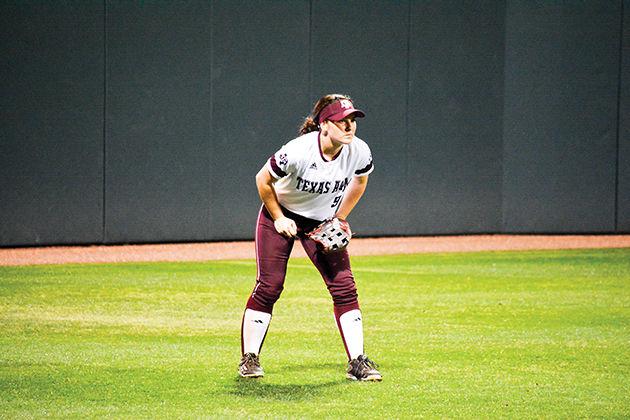 Freshman Keeli Milligan increased her stolen base total to a nation-leading 39 in the Aggies weekend series against Georgia.