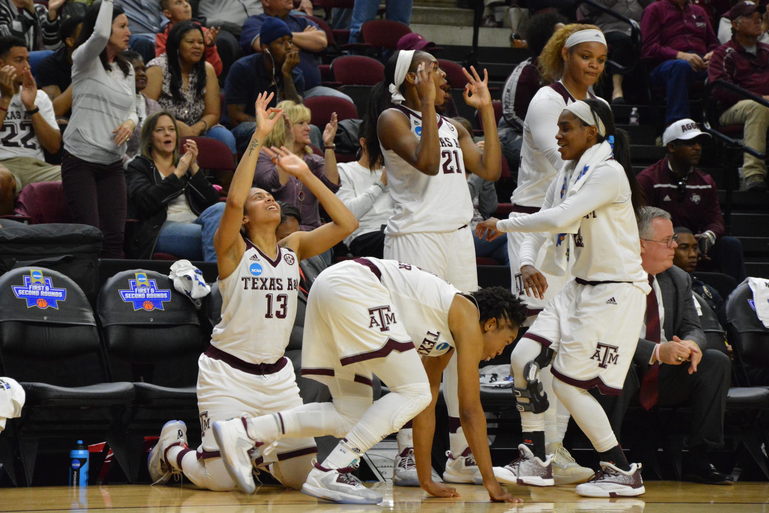 Aggies+beat+Missouri+State+in+1st+Round+of+Tourney