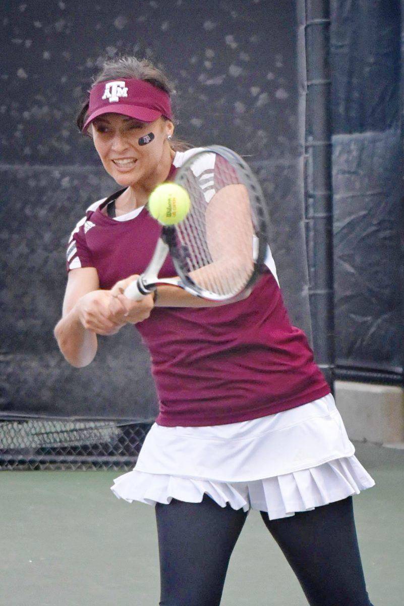 The Aggies fell in the SEC tournament quarterfinal match to Georgia 4-1 on Friday.