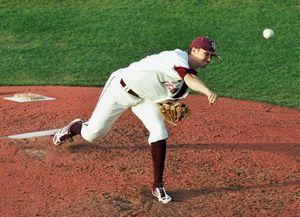<p>Vinson was masterful Friday night, allowing only one hit in 2.2 innings.</p>