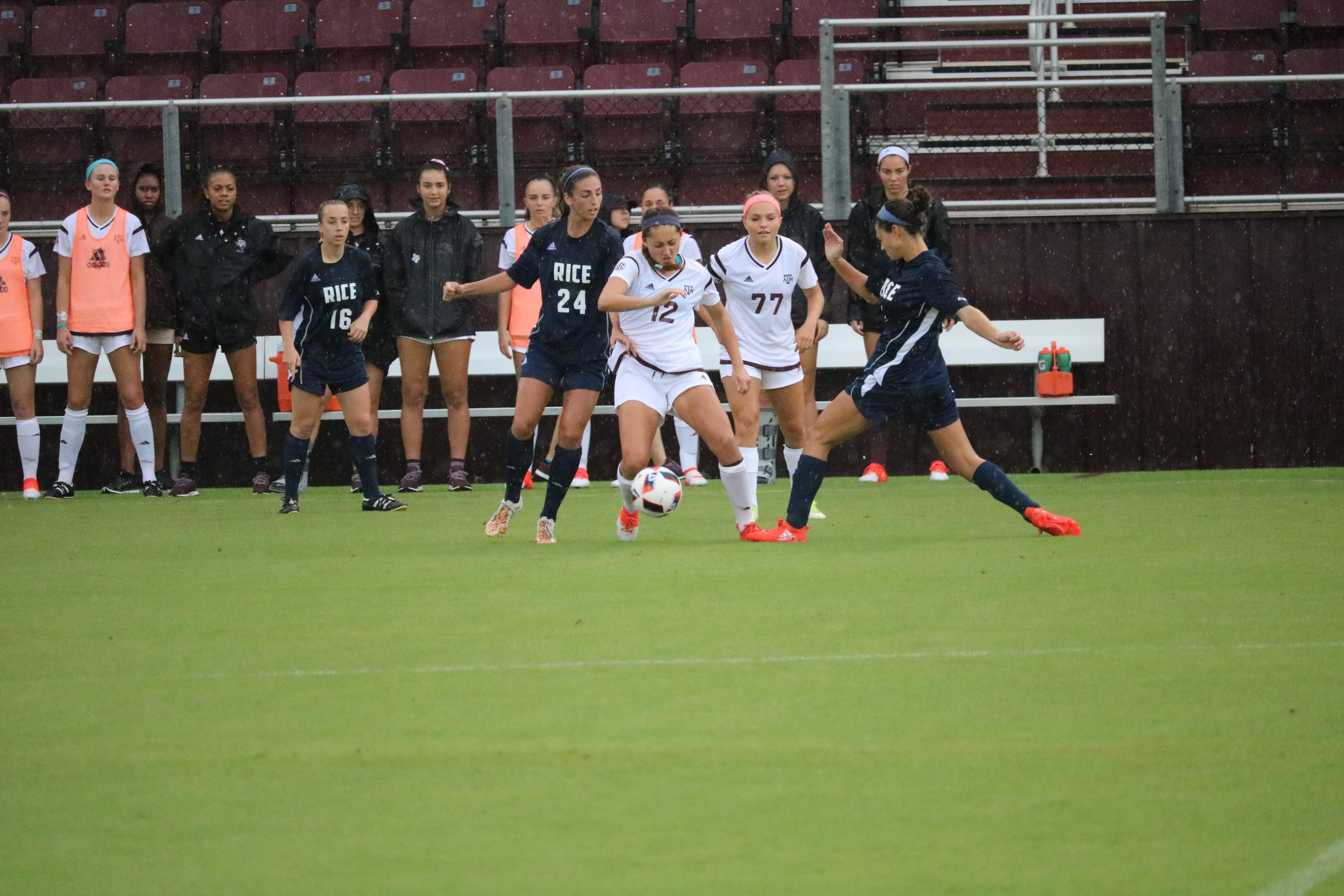 TAMU+Soccer+vs.+Rice+8.21.16