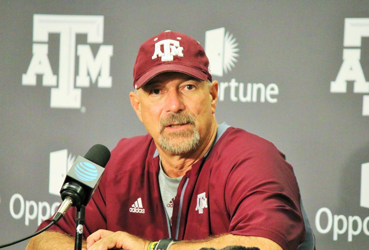 Offensive coordinator Noel Mazzone speaks during Tuesdays press conference.